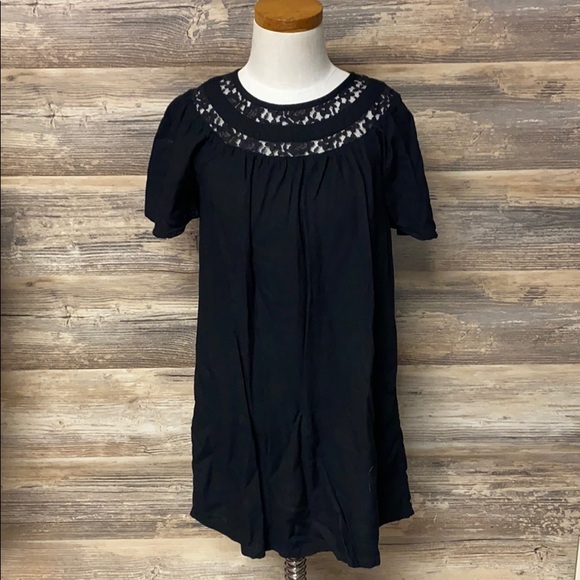 Old Navy Girl's Black Rayon Shift Dress EUC - Picture 1 of 3